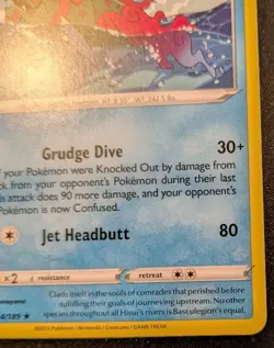 Hisuian Basculegion 044/189 Rare Sword & Shield: Astral Radiance Pokemon TCG - Image 5