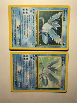 Pokemon Articuno Holo And 1st Edition Fossil Set Very Good Condition - Image 1