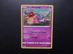 Pokemon - Galarian Slowpoke SWSH126 Holo Promo Sword & Shield with Swirl - Image 1