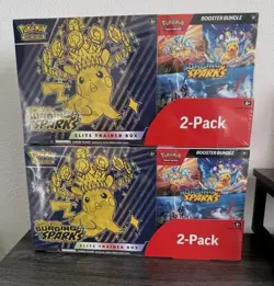 Pokemon Surging Sparks Elite Trainer Box/Booster Bundle Costco 2-Pack - Lot of 2 - Image 1