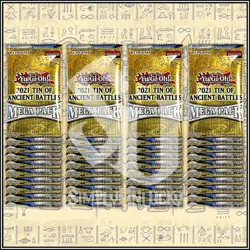 YuGiOh 2021 TIN OF ANCIENT BATTLES DISPLAY CASE | 36 *PACKS ONLY* FACTORY SEALED - Image 1