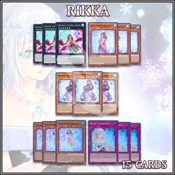 RIKKA DECK 15 | Cyclamen Erica Hellebore Kanzashi Tranquility YuGiOh - Image 1