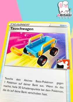 Pokemon Card - Tauschwagen 154/189 Holo Stamp Champions Promo Nintendo TCG - Image 2