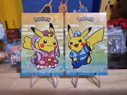 Pokemon Electric Pika Card Database - Pikachu Kimono Style Gallery - Lot Of 2 - Image 1