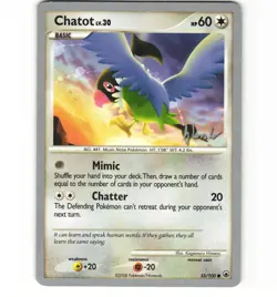 Pokemon Chatot 2008 (Dylan Lefavour) 55/100 World Championship HP Card - Image 1