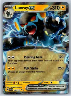 Luxray ex - Twilight Masquerade TWM 068/167 Double Rare Pokemon Card - Image 1