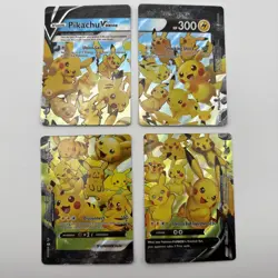 Pokemon Celebrations Pikachu V-Union Set 4 + Jumbo Holo & Professor Burnet Card - Image 2