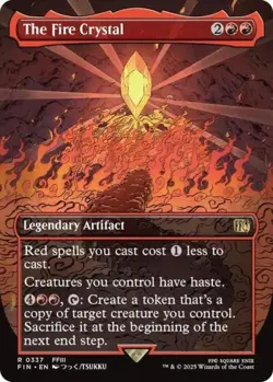 The Fire Crystal (Borderless) - Near Mint MTG Universes Beyond: FINAL FANTASY - Image 1