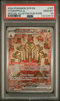 2024 POKEMON SCR EN-STELLAR CROWN SPECIAL ILLUSTRATION RARE HYDRAPPLE EX PSA 10 - Image 1