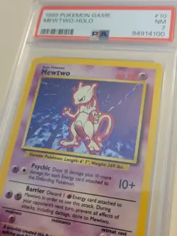 Mewtwo - Pokemon Base Set #10 - Near Mint PSA 7 - Original Legendary - Image 3