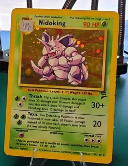 The Pokemon Company Nidoking 011/130 Base Set 2 Holo Rare English 90 HP - Image 1