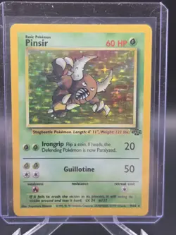 1999 POKEMON JUNGLE #9/64 PINSIR HOLO - Image 1