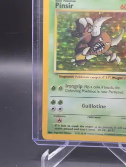 1999 POKEMON JUNGLE #9/64 PINSIR HOLO - Image 5