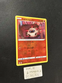 Pokemon Crown Zenith - Larvesta - 024/159 - Reverse Holo - M/NM - Image 3