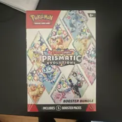 Pokemon TCG Scarlet & Violet Prismatic Evolutions Booster Bundle Box 6 Packs - Image 1