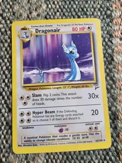 Pokemon Dragonair Base Set 2 Rare 22/130 English 2000 80 HP WOTC - Image 1