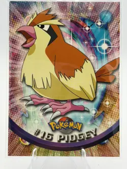 Pidgey #16 1999 Topps Pokemon TV Animation Edition Series 1 Blue Logo - Image 2