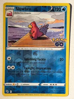 Slowbro Reverse Holo Uncommon Pokemon GO 020/078 NM - Image 1