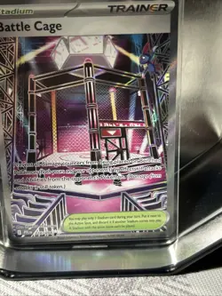 Pokemon Battle Cage Ultra Rare Full Art Holo Trainer Stadium 116/094 - Image 4