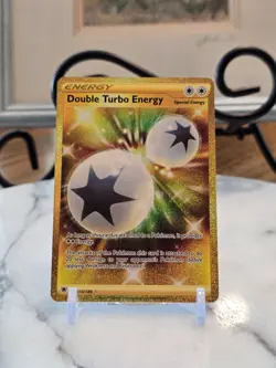Pokemon TCG Double Turbo Energy (Secret) 216/189 Swsh10: Astral Radiance Holo NM - Image 1