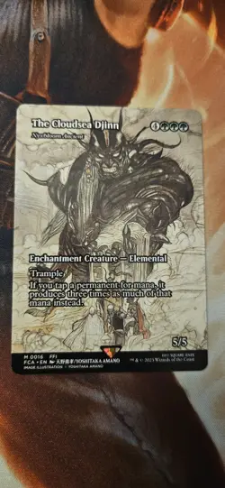 MTG Final Fantasy The Cloudsea Djinn Nyxbloom Ancient (Showcase) Non Foil - Image 1