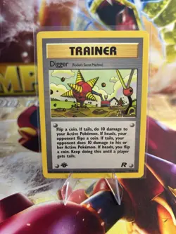 Digger (Rocket's Secret Machine) 75/82 1st Edition Team Rocket Pokemon TCG - Image 1