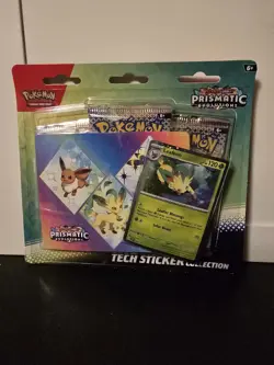 Pokemon Prismatic Evolutions Tech Sticker Collection - Leafeon - Image 1
