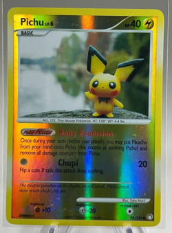 Pichu - 93/123 - Common - Reverse Holo LP, English Pokemon Mysterious Treasures - Image 1