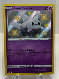 Galarian Corsola - SV049/SV122 - Shining Fates - NM - Pokemon - Image 1