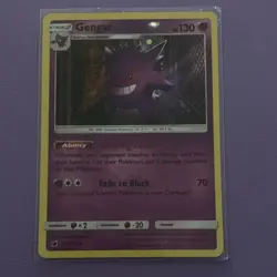 Pokemon Sm-Crimson Invasion Gengar 38/111 Holo Rare English TCG - Image 1