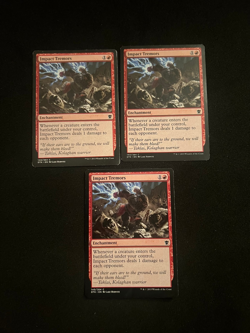Impact Tremors x3 #140 [Dragons of Tarkir] 2LP/1MP Magic The Gathering MTG Cards - Image 1
