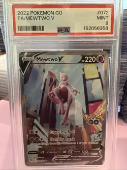 Mewtwo V (Alternate Full Art) 072/078 Pokemon GO Holo - Image 1