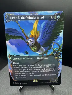 MTG Bloomburrow Kastral the Windcrested Borderless Raised Foil NM! - Image 1