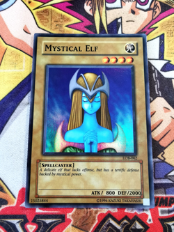 Mystical Elf lob-062 Unltd Ed (NM/VLP) Super Rare Yu-Gi-Oh! - Image 1