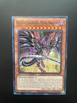 Yugioh Red-Eyes Darkness Metal Dragon LDS1-EN004 1st Edition Common LP/MP - Image 1