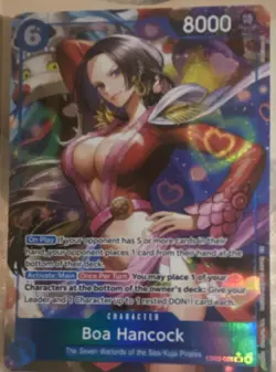 Bandai One Piece Card Game Boa Hancock OP03-013 SP Alt Art Foil EN 8000 - Image 1