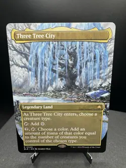 MTG Bloomburrow Three Tree City Borderless Regular NM! - Image 1