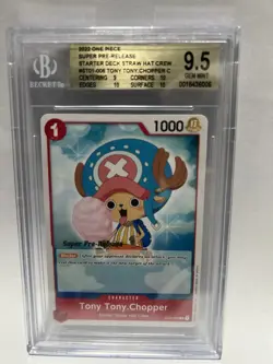 🔥 ONE PIECE SUPER PRE RELEASE ST01-006 TONY TONY CHOPPER PSA TAG BGS 9.5 - Image 1