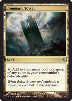 Command Tower - Medium Play MTG Commander 2013 Edition - Image 1