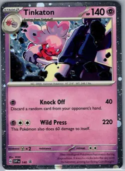 Tinkaton - (Cosmo Holo) 140 Holo SV: Scarlet & Violet Promo - Pokemon Card - NM - Image 1