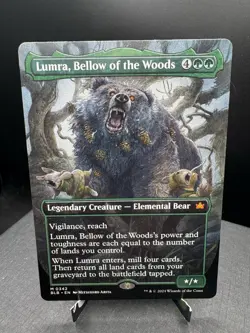 MTG Bloomburrow Lumra Bellow of the Woods Borderless Regular NM! - Image 1