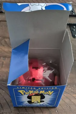 23K Gold Plated Mewtwo Trading Card 1999 Burger King Pokemon Ball Sealed New - Image 5