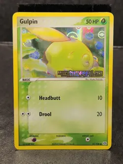 2005 POKEMON EX EMERALD #51 GULPIN-REVERSE FOIL Tcg Card Game Collect Trade obo - Image 1