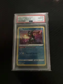 Pokemon Radiant Greninja Holo Rare Card Swsh10: Astral Radiance 046/189 PSA 10 - Image 1