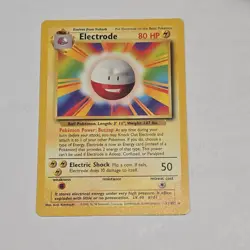 Pokemon TCG Base Set Vintage Lot - Electrode 21/102 Creature English 1 Card - Image 1
