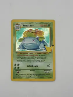 Pokemon TCG Venusaur Holo Rare Card 15/102 Celebrations 25th Anniversary Edition - Image 1