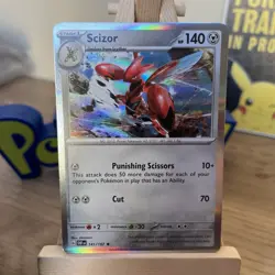 Scizor 141/197 - Obsidian Flames - Holo Rare Pokemon Card - Image 1