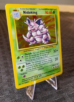 Nidoking 11/102 Holo Rare Pokemon Base Set 1999 WOTC Vintage Card - Image 2