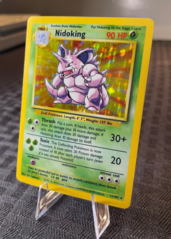 Nidoking 11/102 Holo Rare Pokemon Base Set 1999 WOTC Vintage Card - Image 3