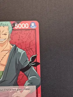 Roronoa Zoro RARE PRE-ERRATA DECK CARD LEADER OP01-001 ONE PIECE TCG NM - Image 2
